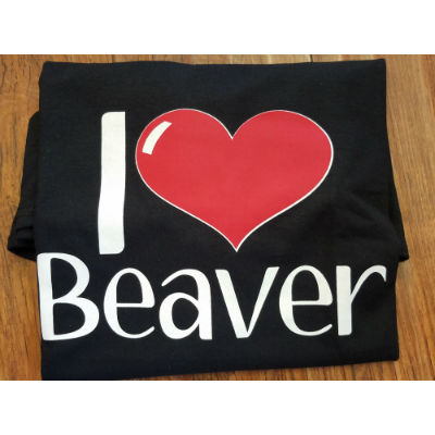 I Love Heart Beavers Sweatshirt 