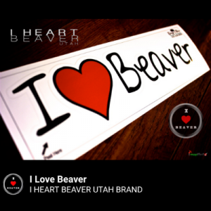I Love Beaver Bumper Sticker (10