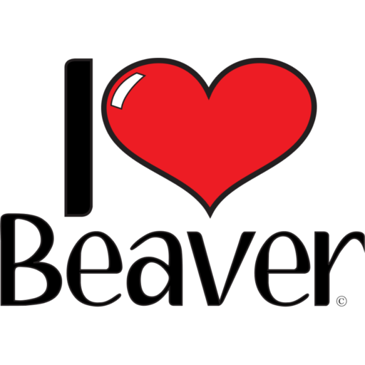 I Love Beaver | Personalized labels | Decorative stickers